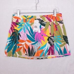 Bleu Rod Beattie Swim Skirt Womens Size 10 Tropical Eden Botanical Wild at Heart